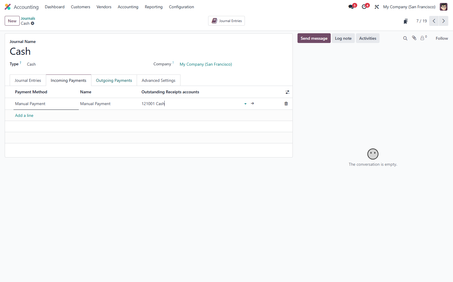 Click on Outgoing Payments