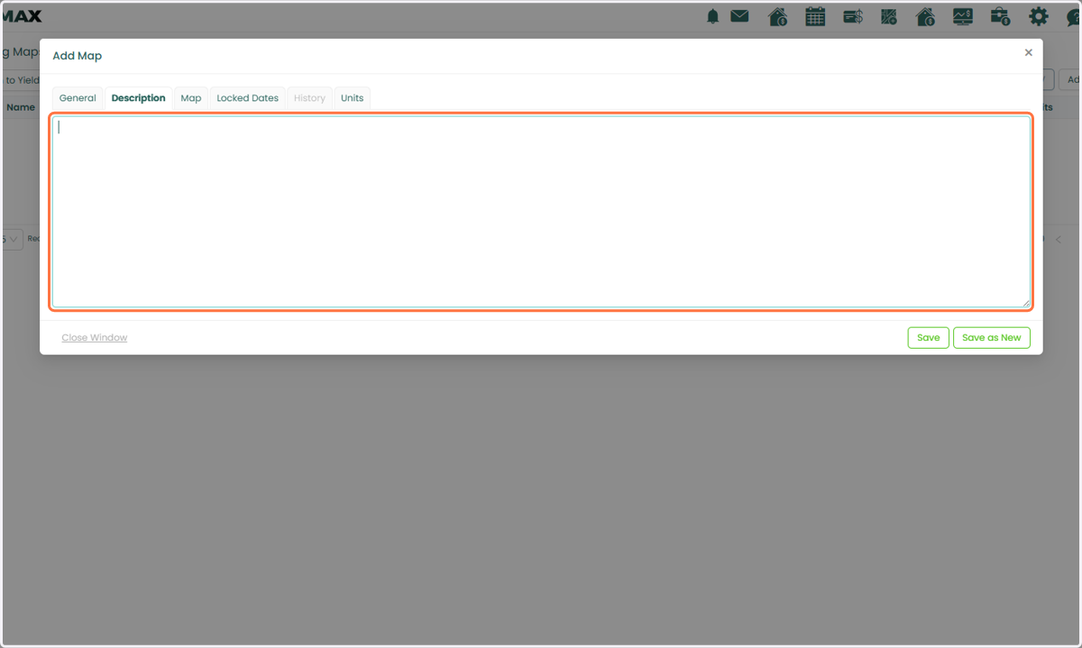 Then, add a description in the Description tab to provide more context.