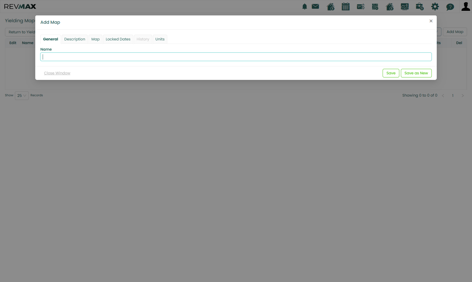 Under the General tab, enter a name for your map.
