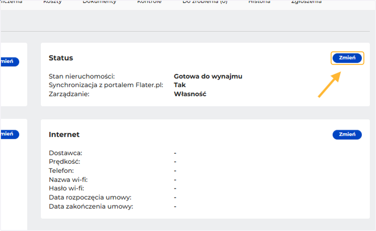 Kliknij zmień