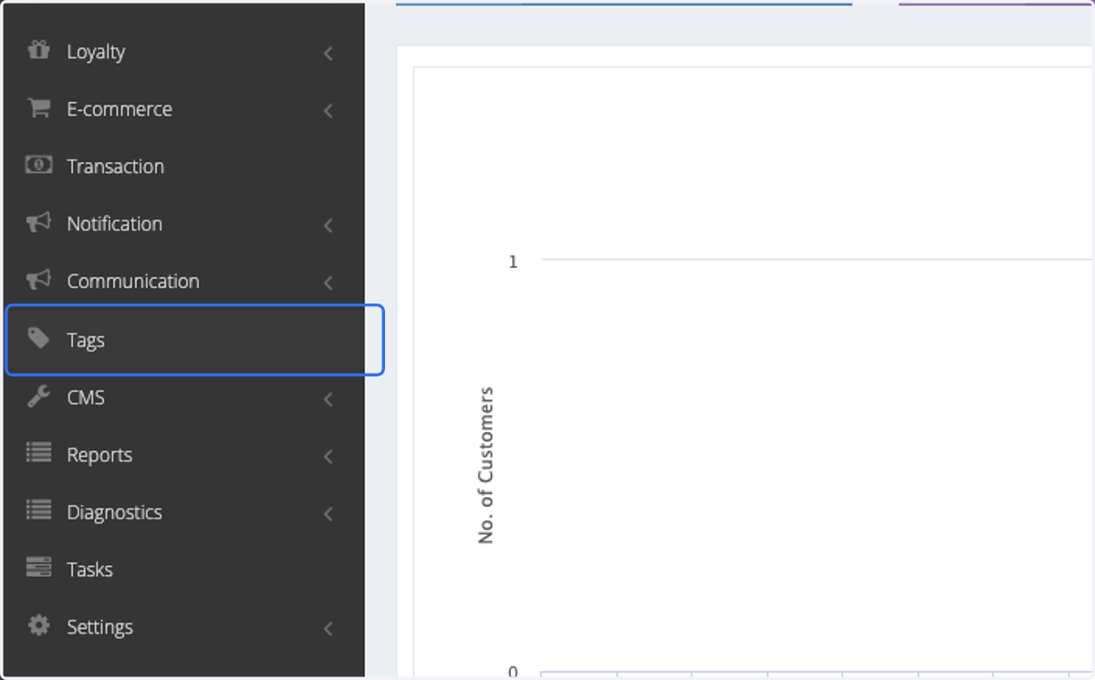 Click on Tags