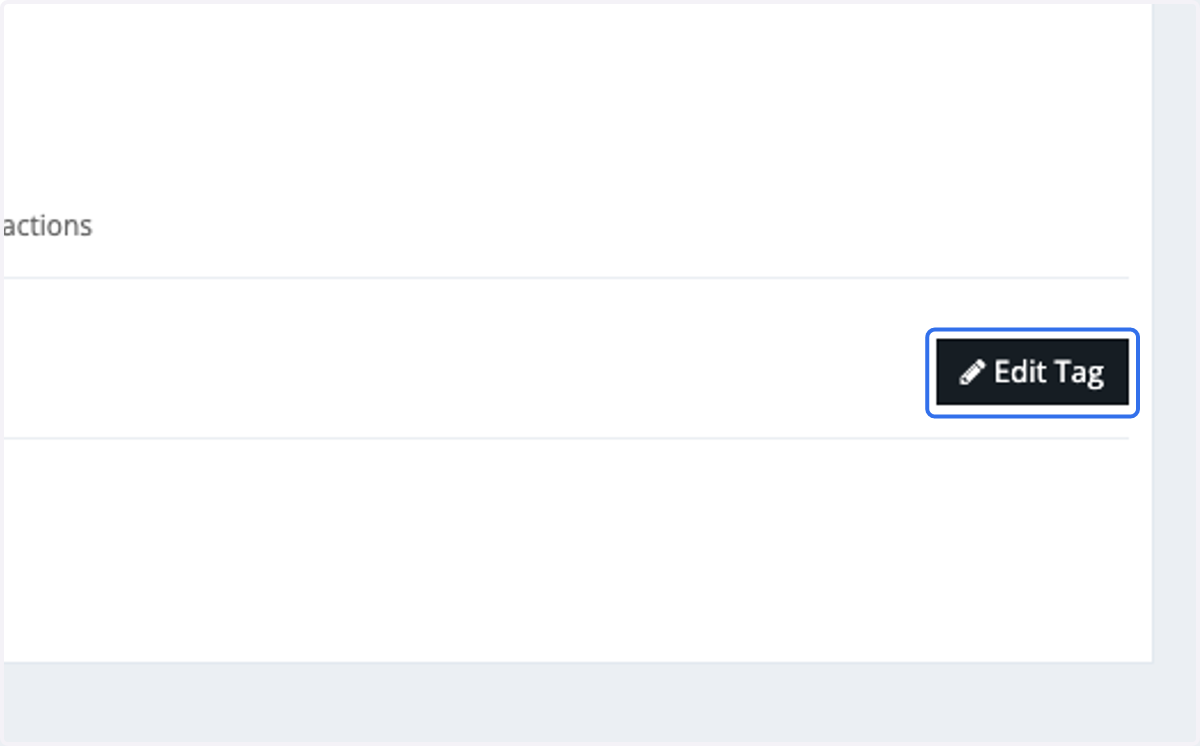 Click on Edit Tag