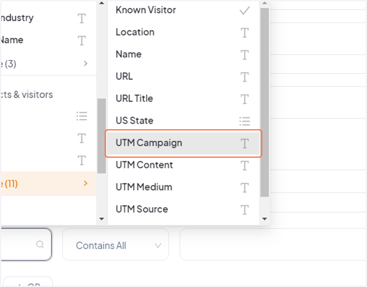 Change it to "UTM Campaign"