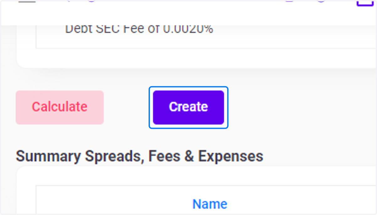 Click on create