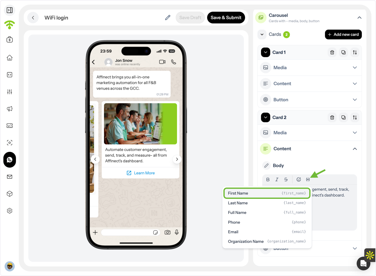 Personalize Your Message