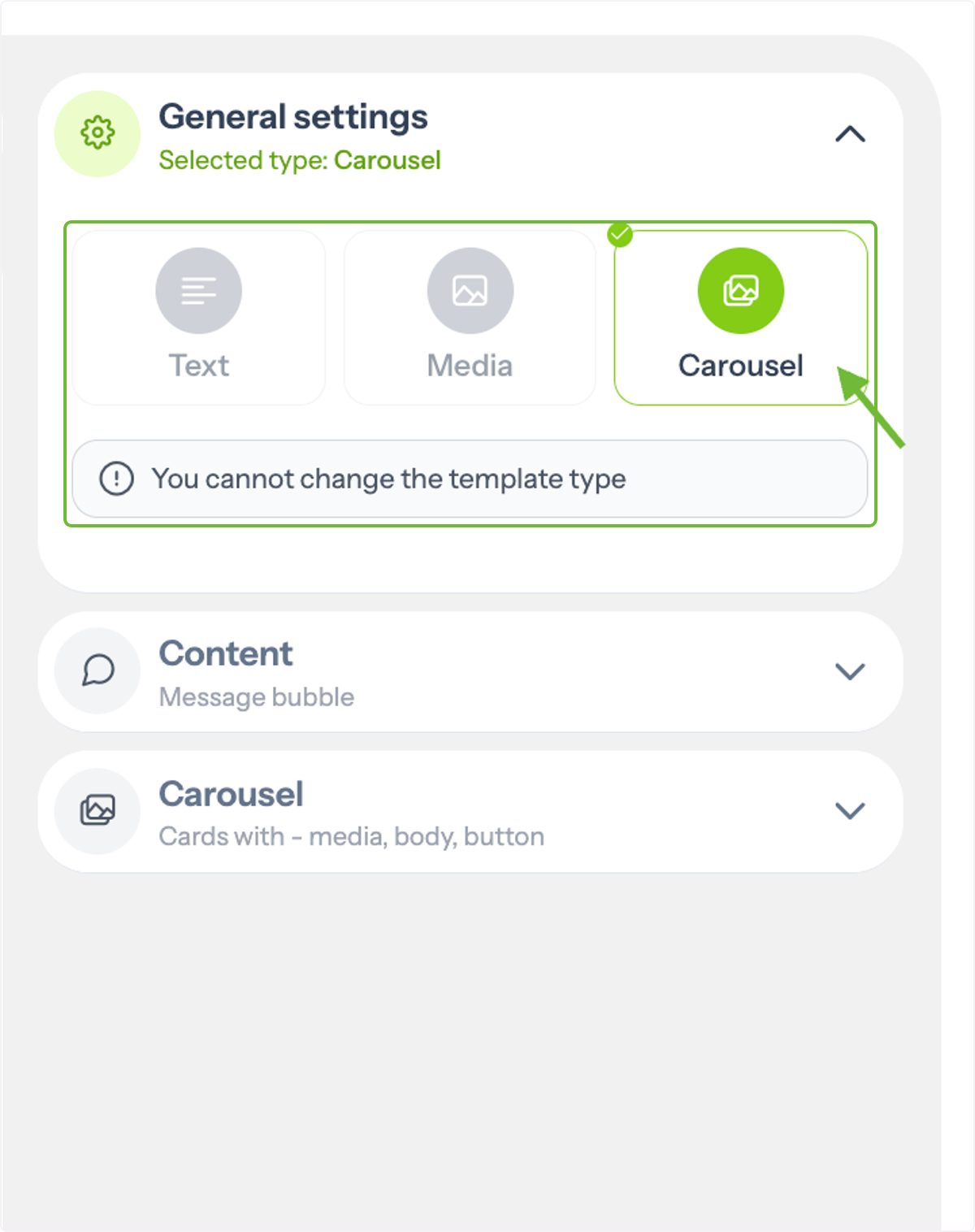 Choose Carousel Format