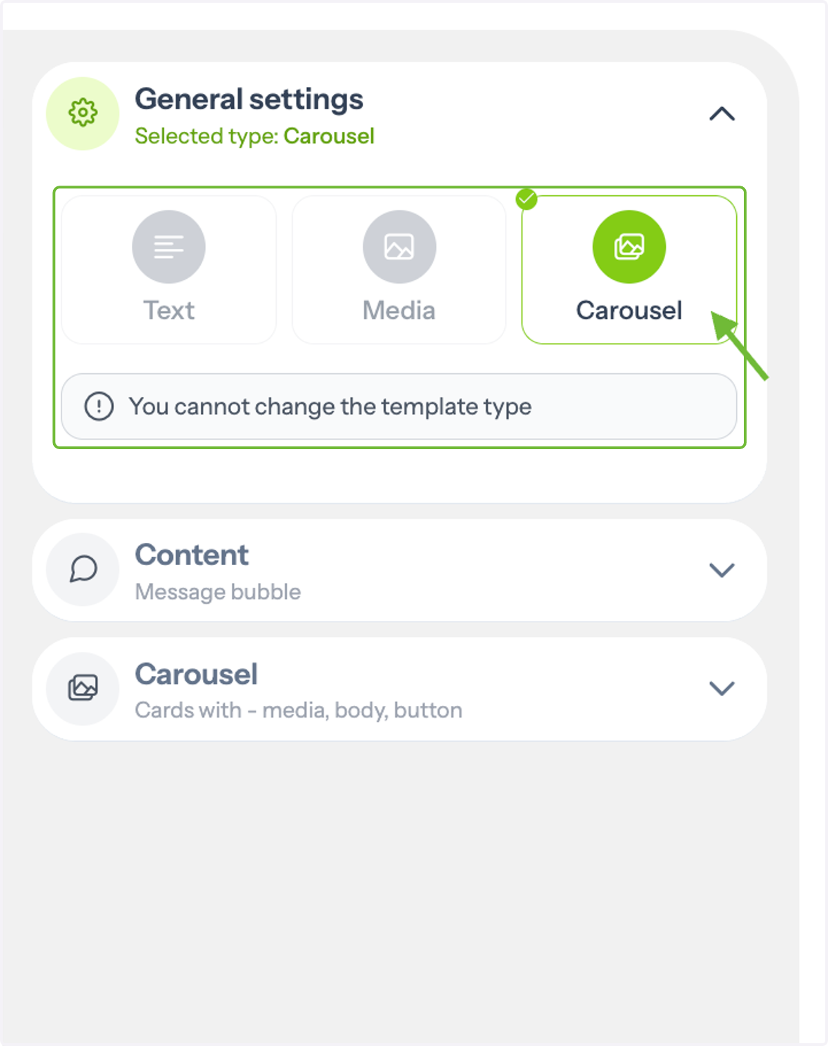 Choose Carousel Format
