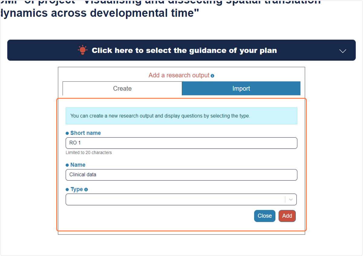 Create your Research product number 1.