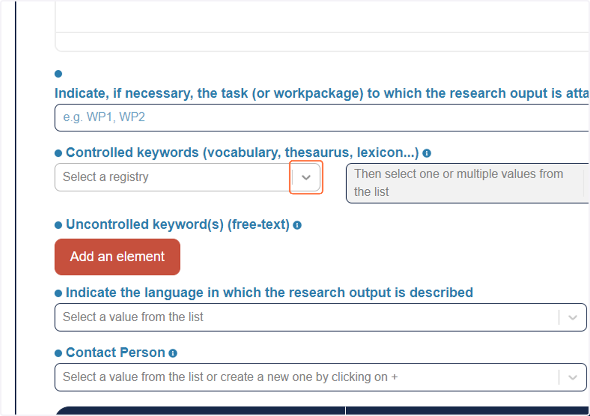 For the Keywords, add as much as possible for rich metadata