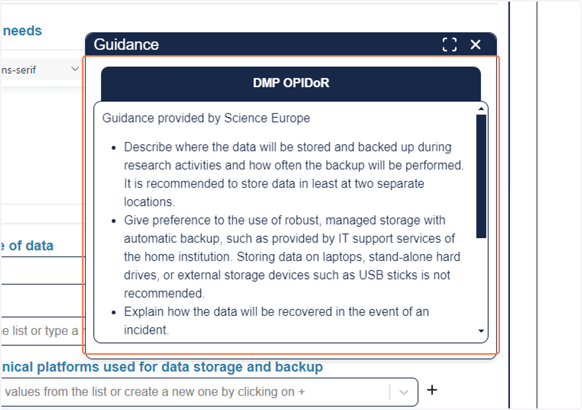 If you need advices, click on the light bulb to display Guidance