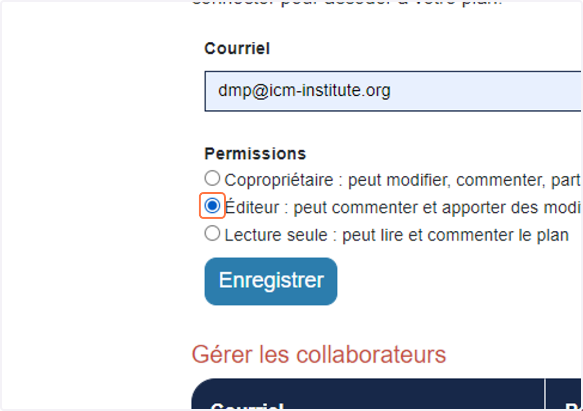 Select Éditeur : peut commenter et apporter des modifications