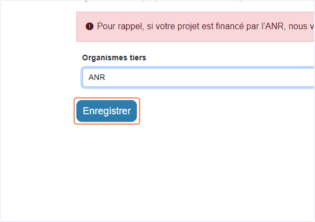 Right click on Enregistrer