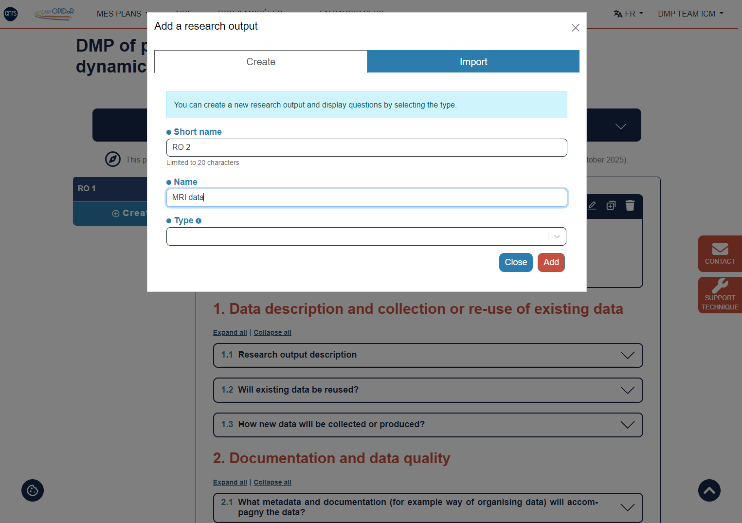 Type "MRI data" is you have MRI data sets