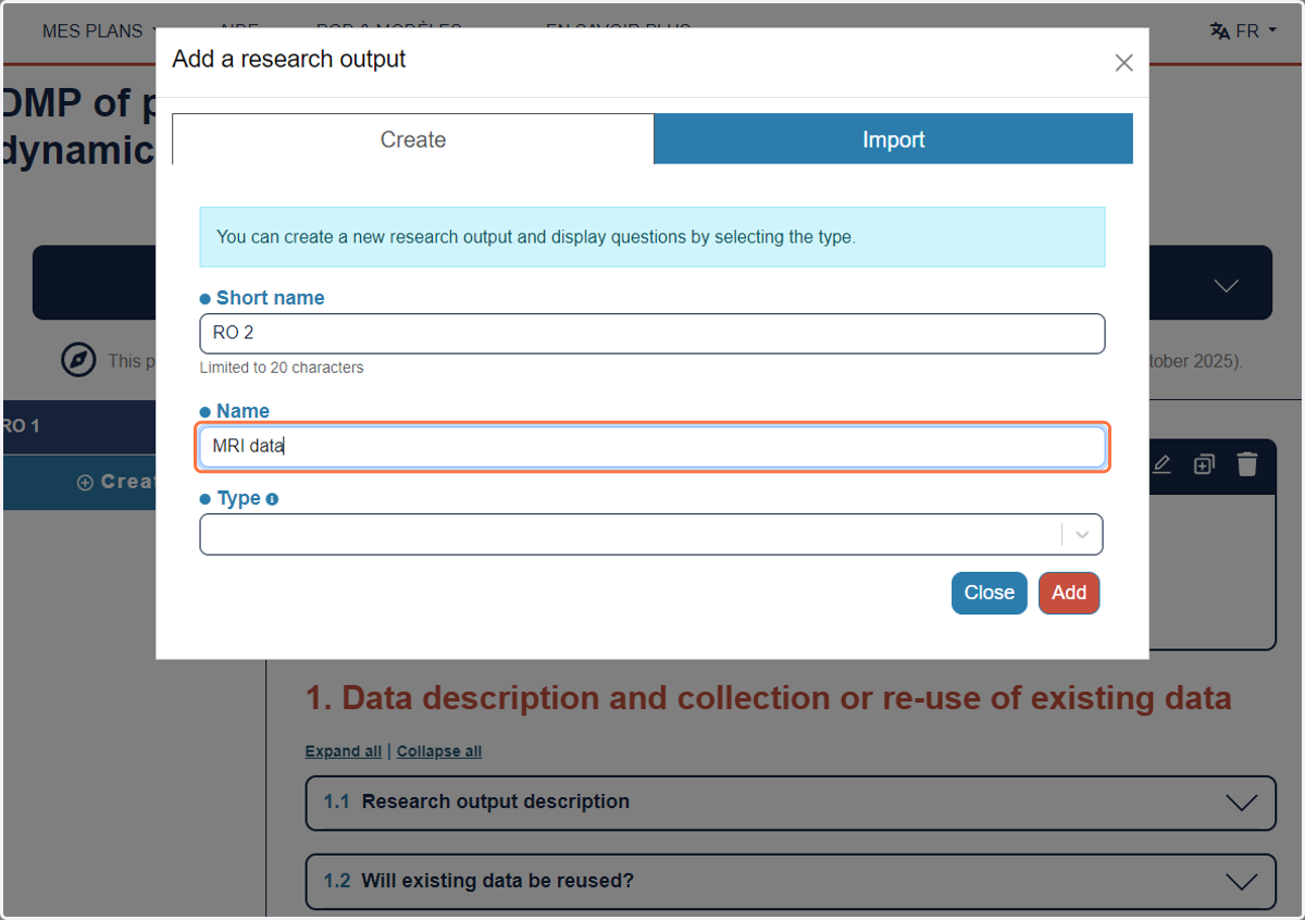 Type "MRI data" is you have MRI data sets