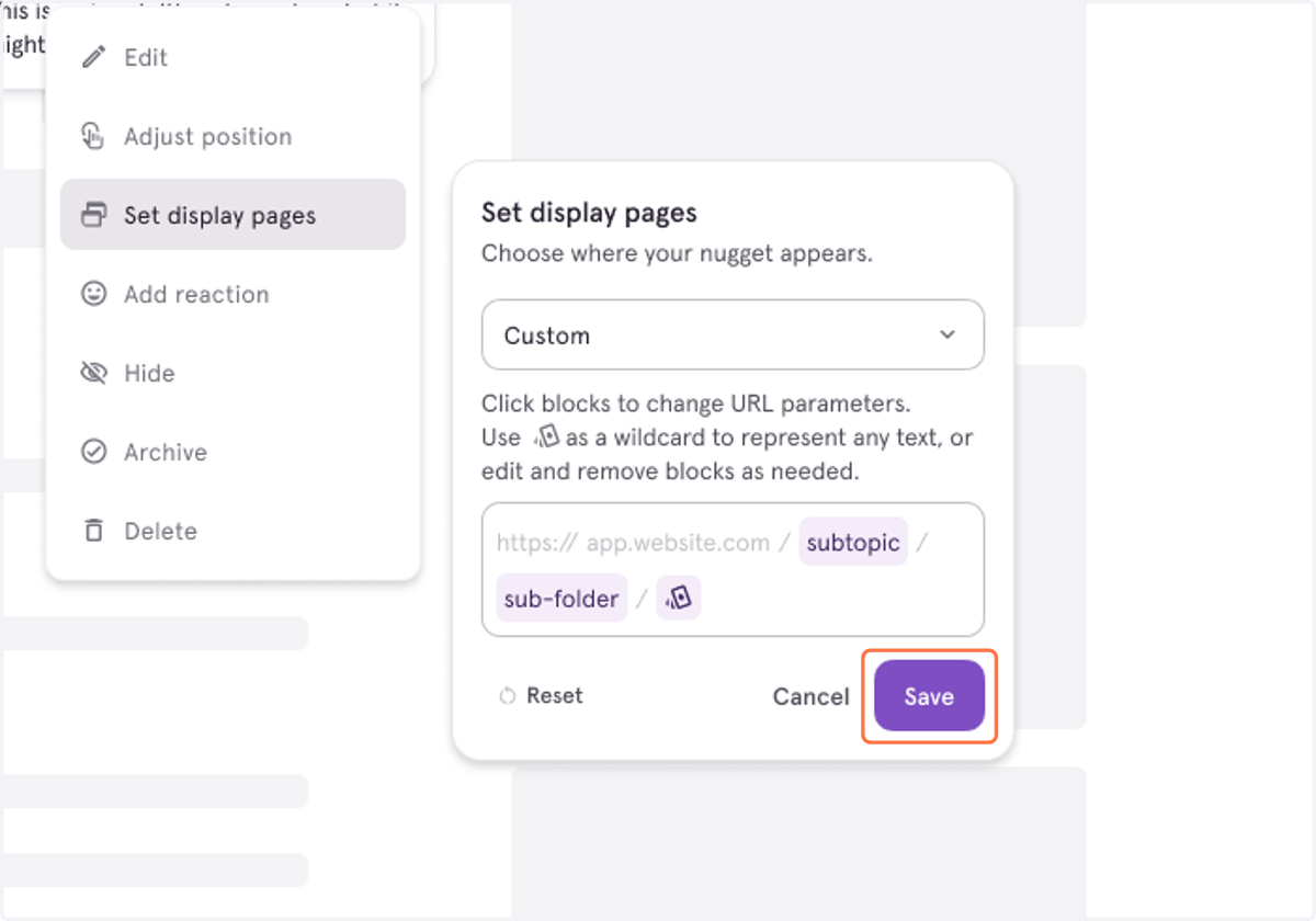 Once you're done making edits, click "Save".