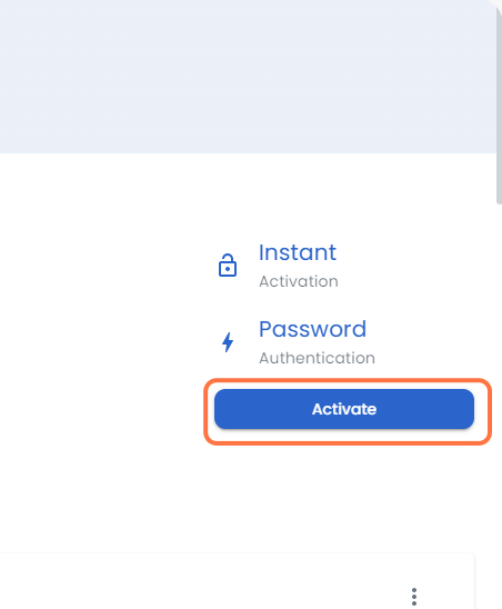 Click on Add New Account or Activate