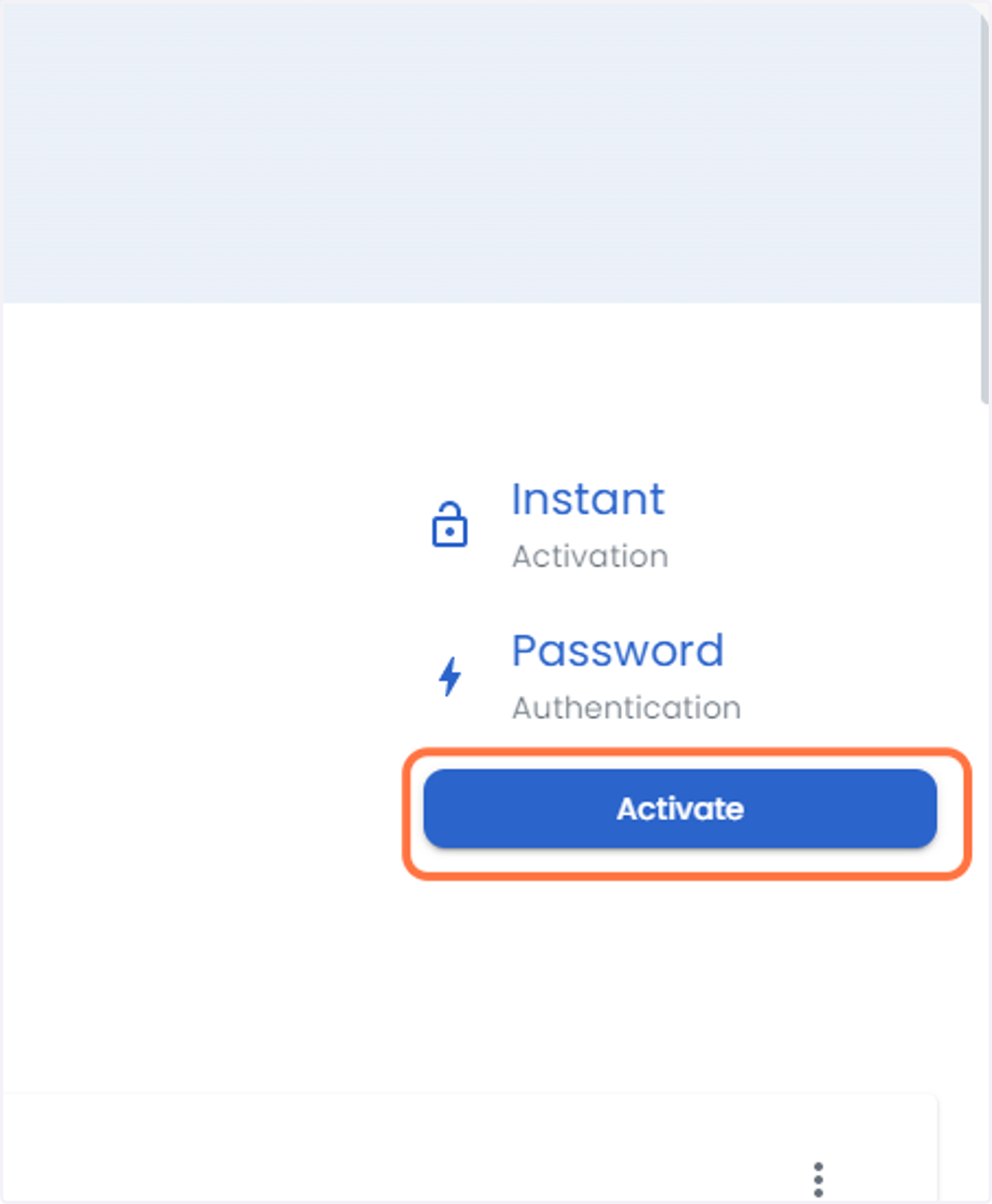 Click on Add New Account or Activate