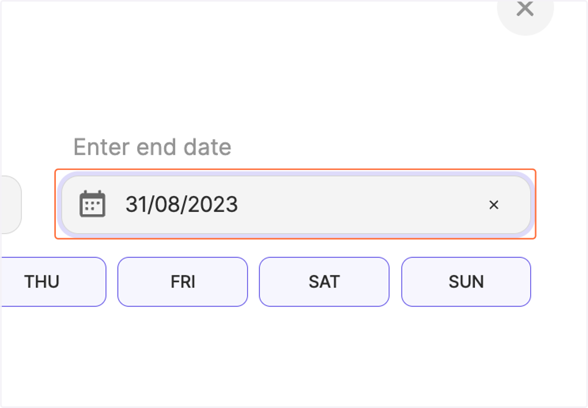 Click on DD/MM/YYYY