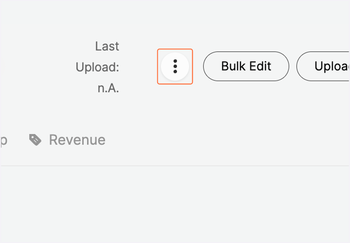 Navigate to the Options field on the top right.