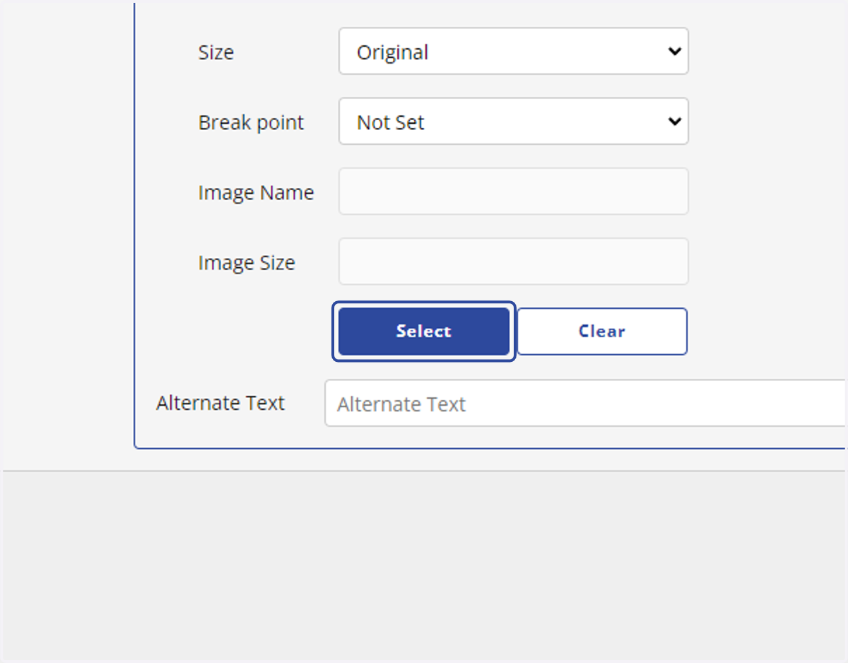 Click on Select