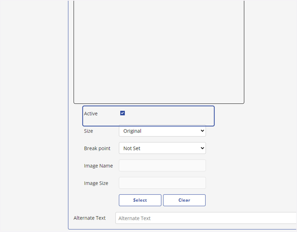 Click on Active