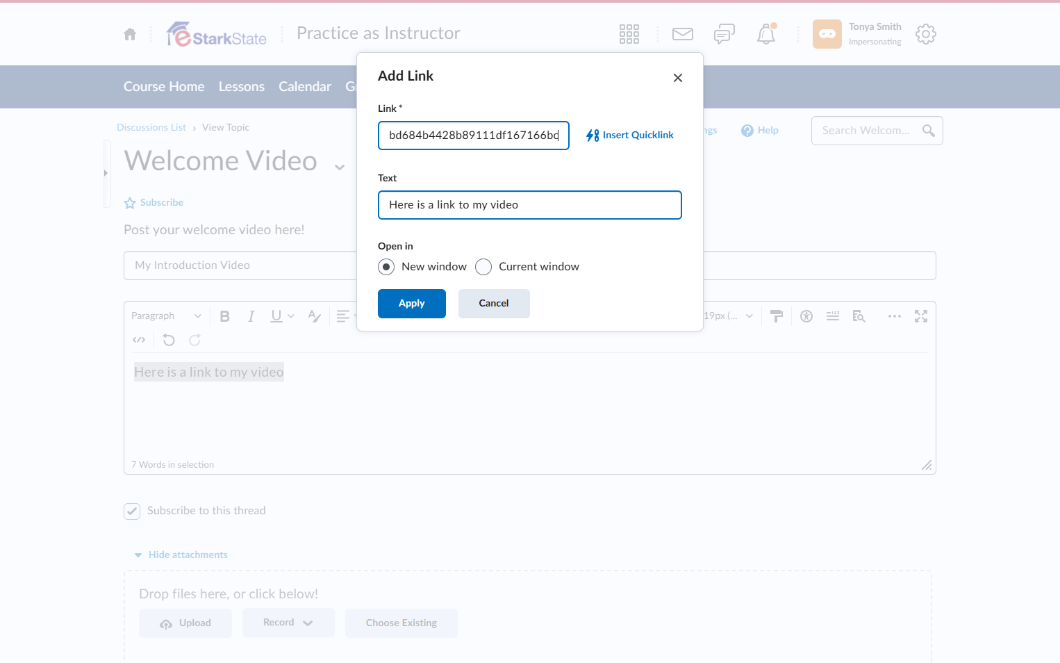 Paste selected text into input