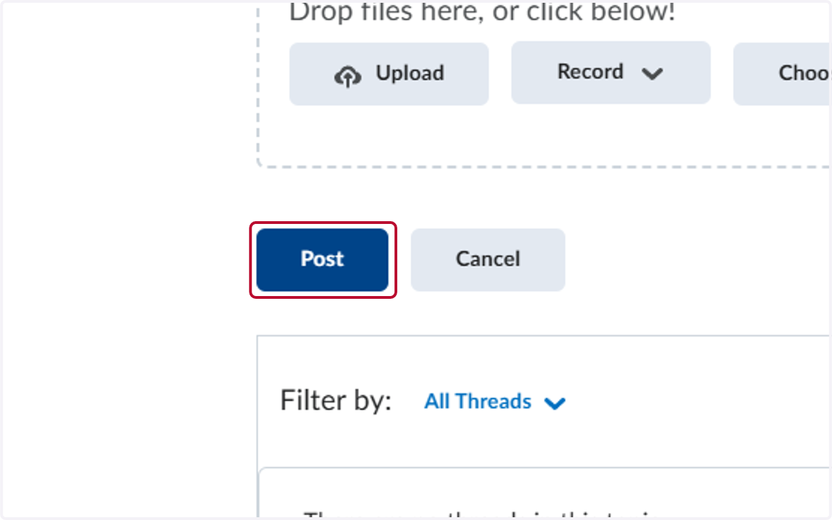 Click on Post