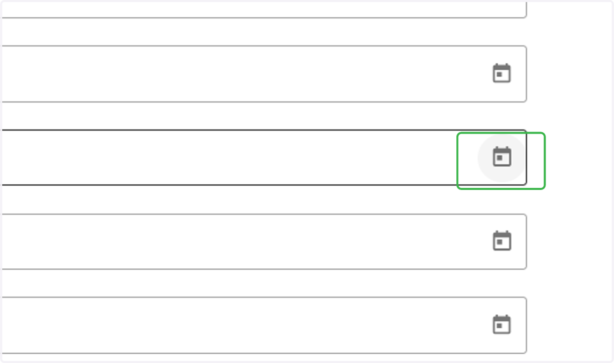 Click the Calendar icon to the right of Launch Date