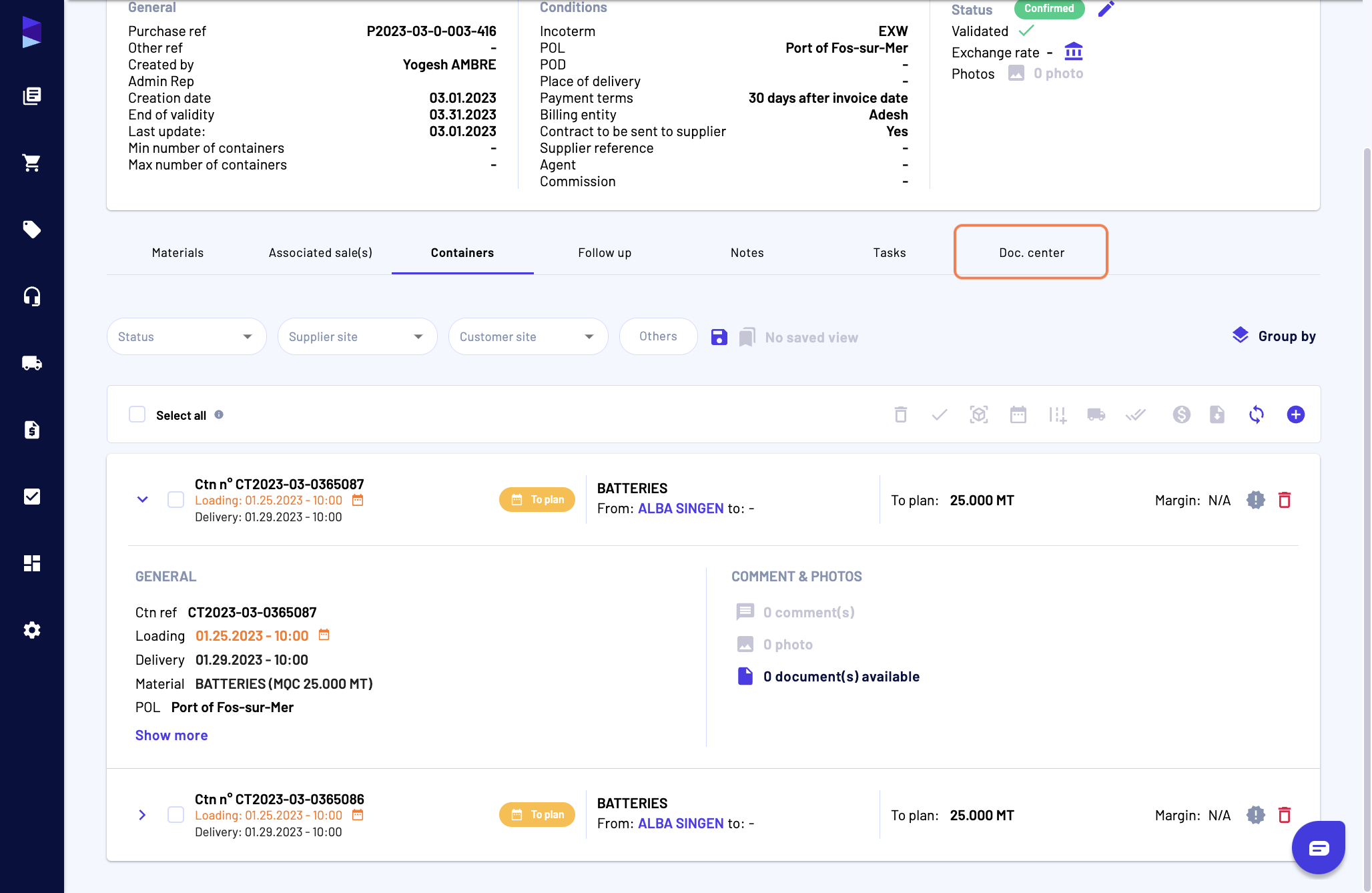 Last but not least, you can access them from "Doc. center"