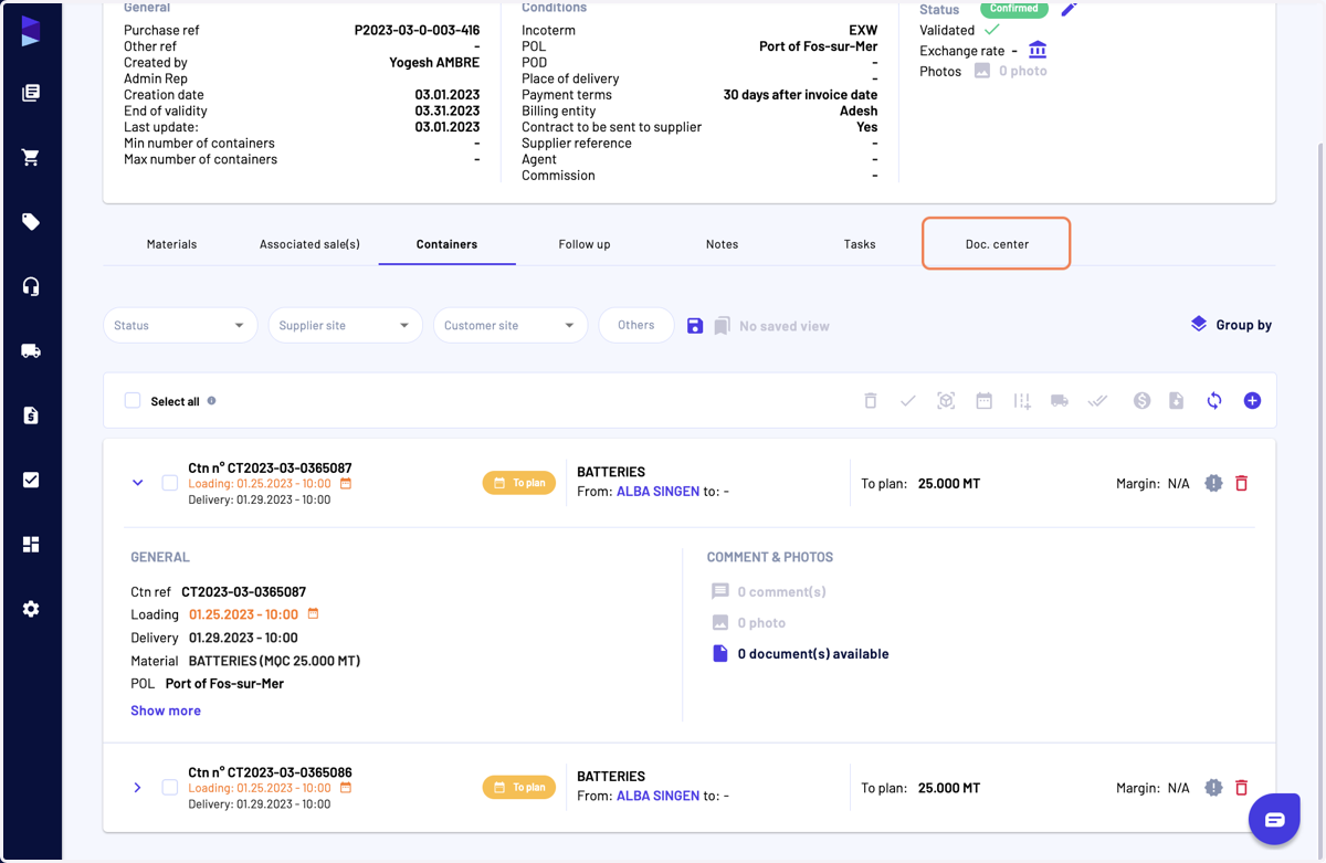 Last but not least, you can access them from "Doc. center"