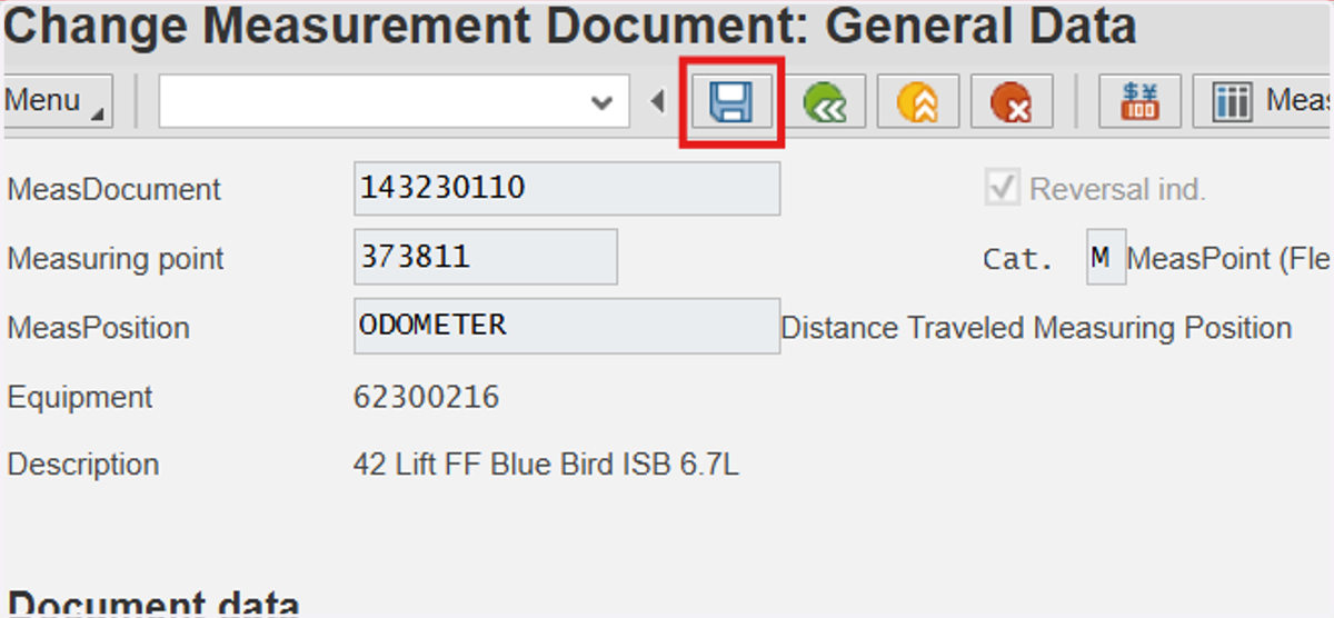 Save documents with the Floppy Disk to proceed. Please Note: Repeat steps 12-17 as needed. Individual measurement documents will appear depending on how many were selected/highlighted.