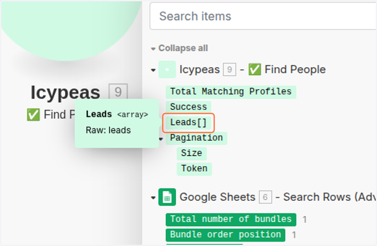 Click on Leads