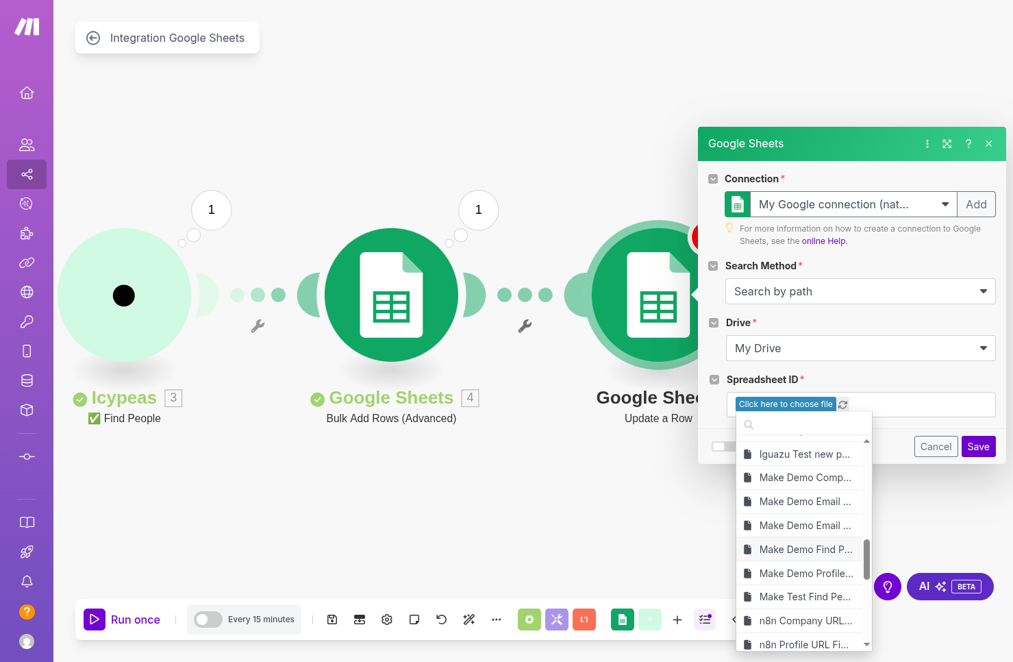 Click on Make Demo Find People-Icypeas