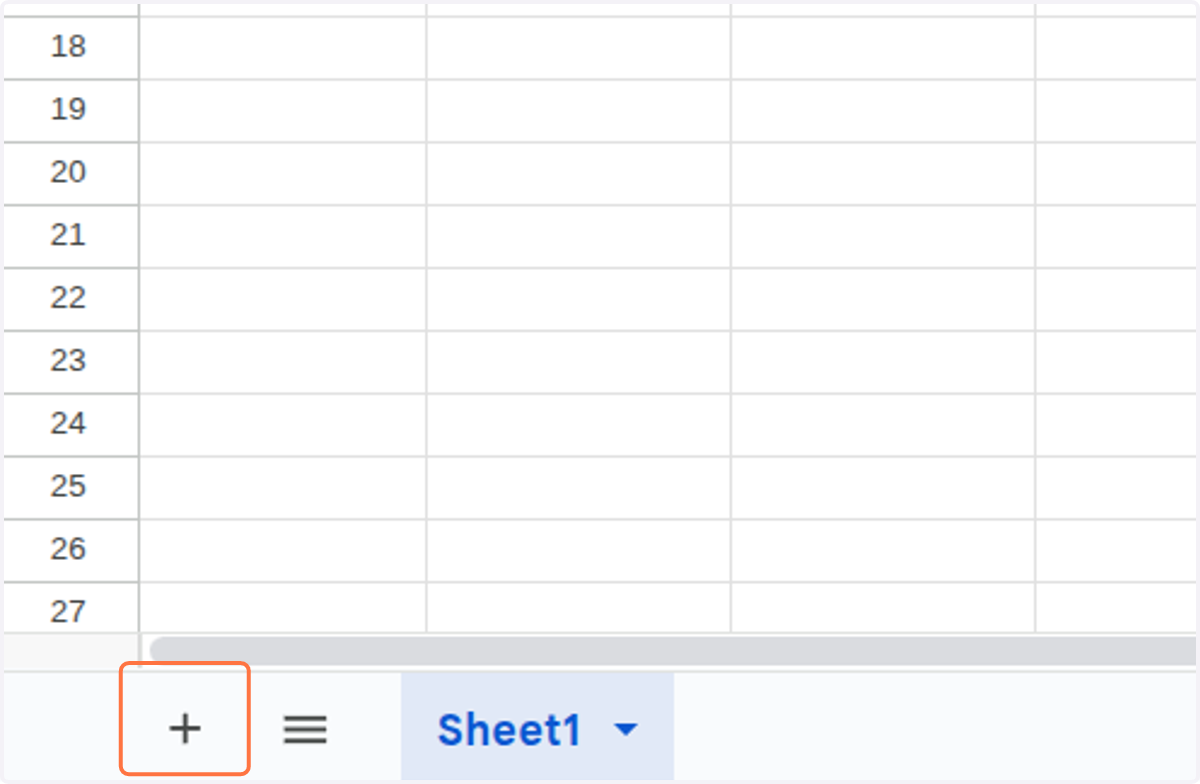 Click on Add Sheet