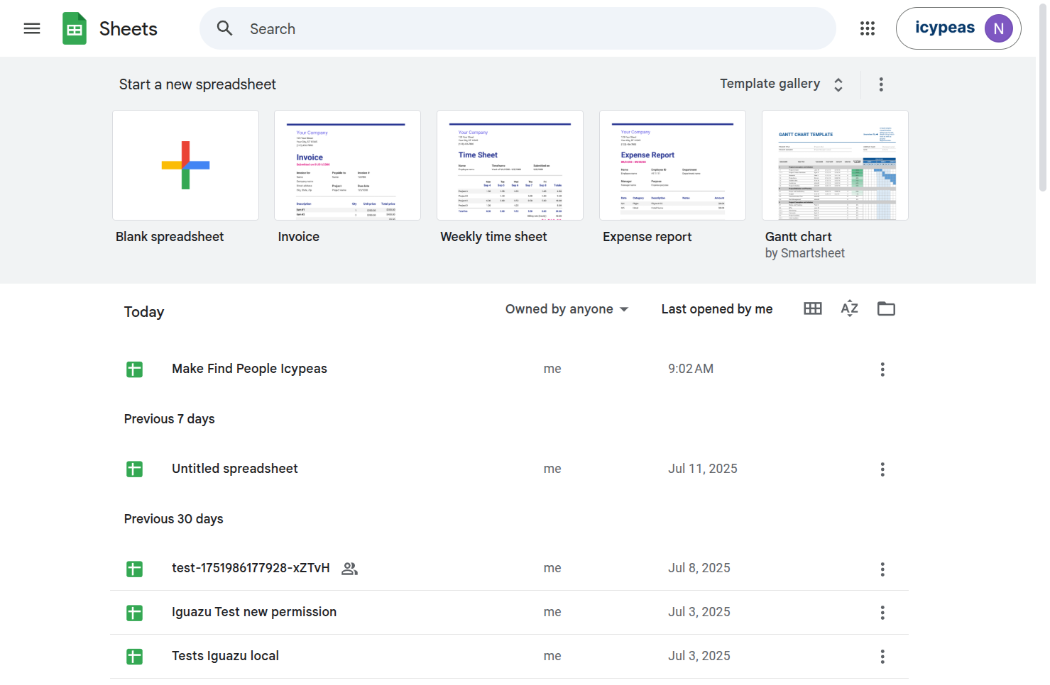 If you don’t have an existing Google Sheet, create a new one.