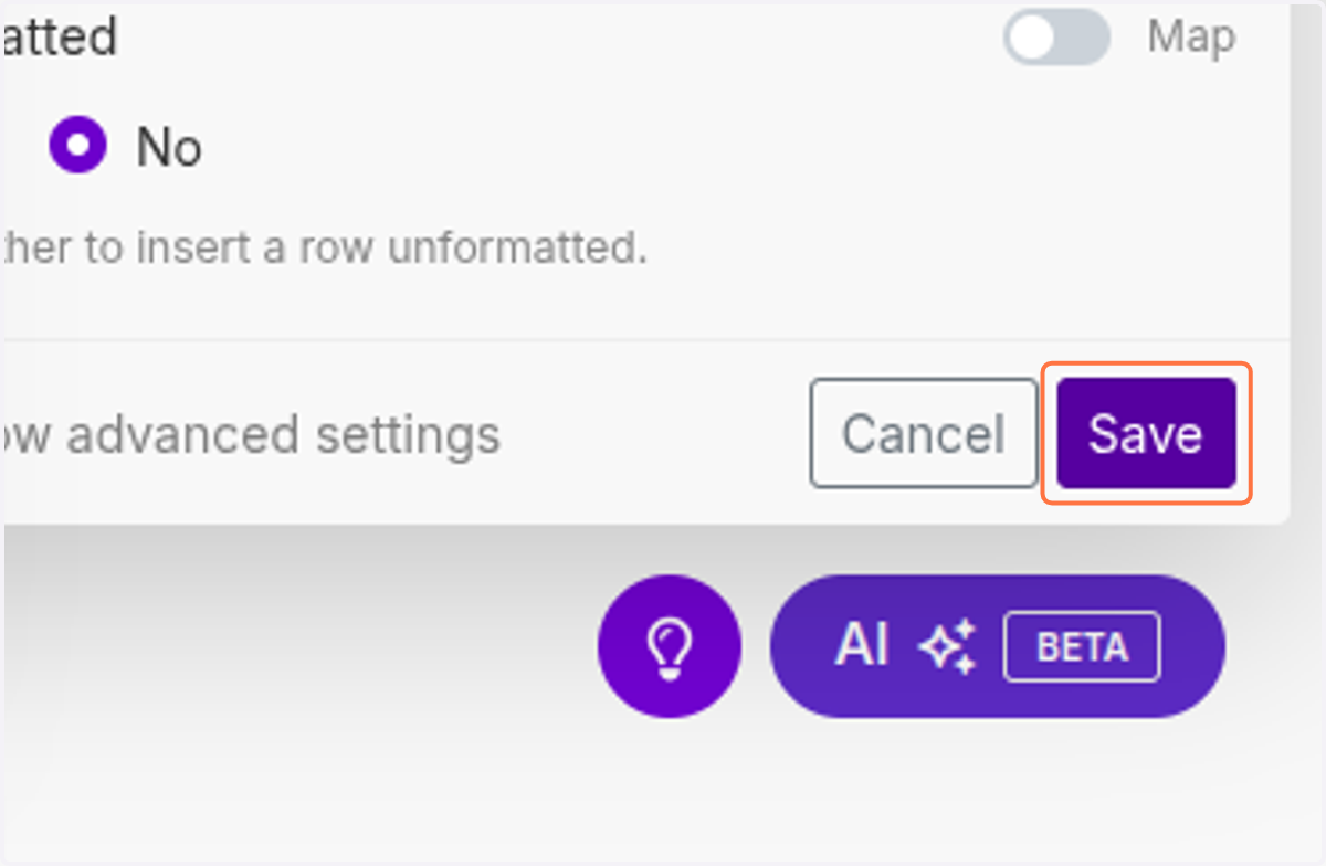 Click on Save