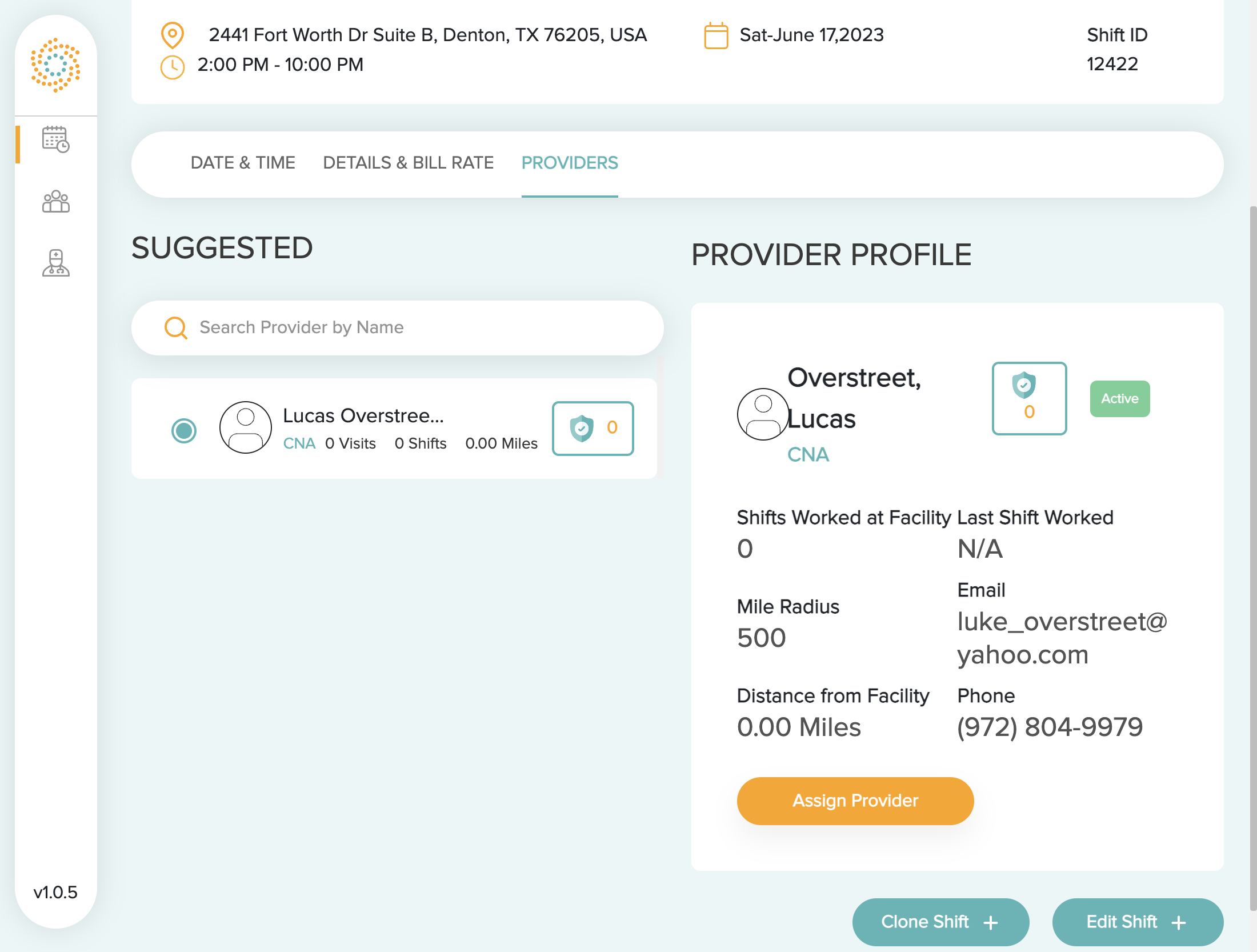 Assigning a Provider