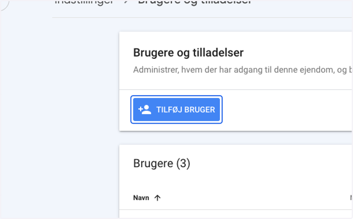 Click on "Add user"
