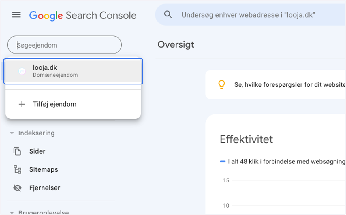 Click on your domain