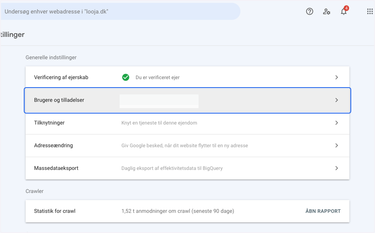Click on Users and permissions…
