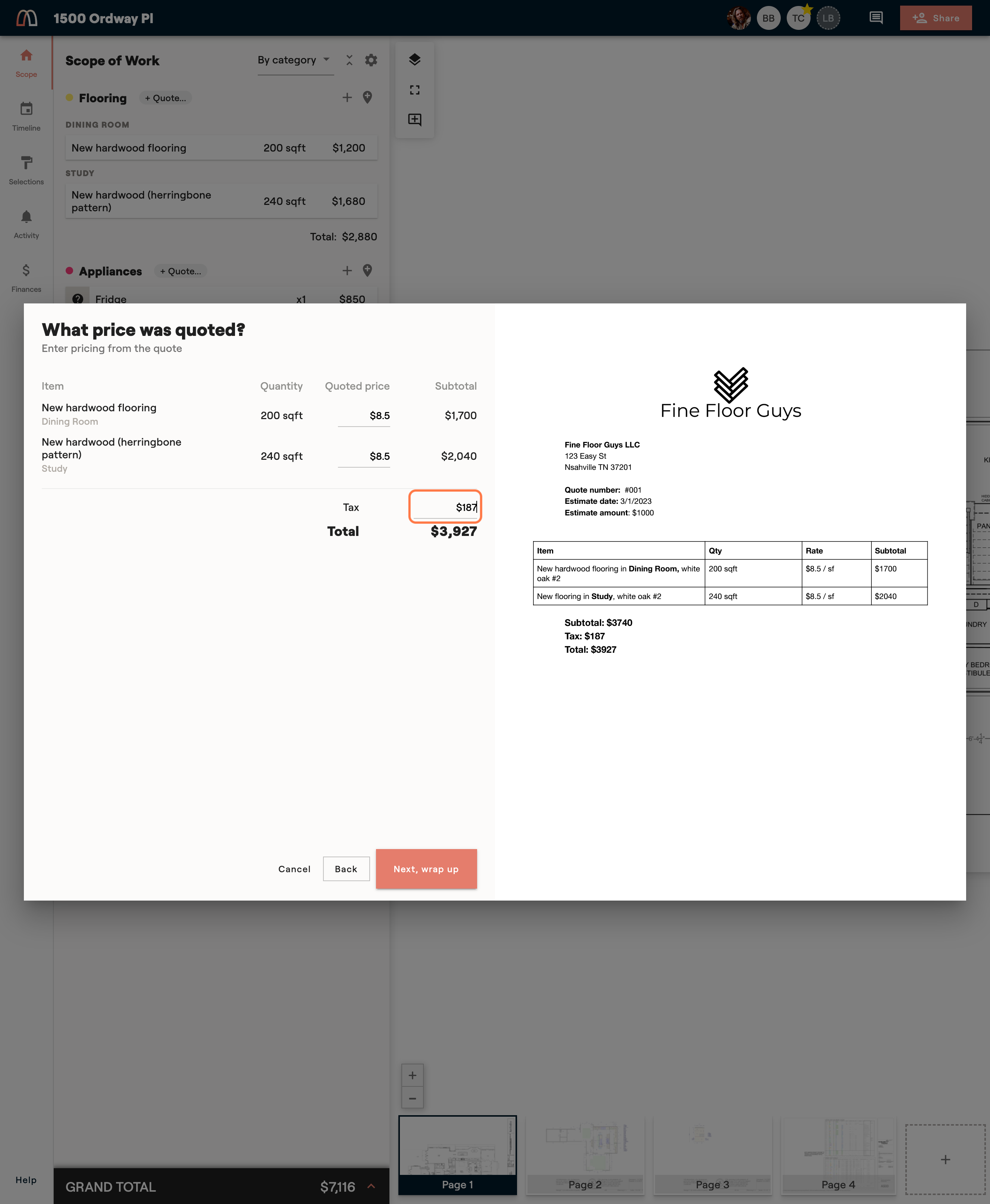 Enter tax, if applicable