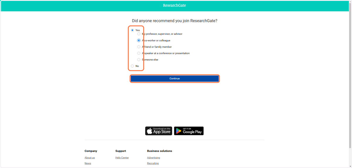 Choose your answer and click Continue