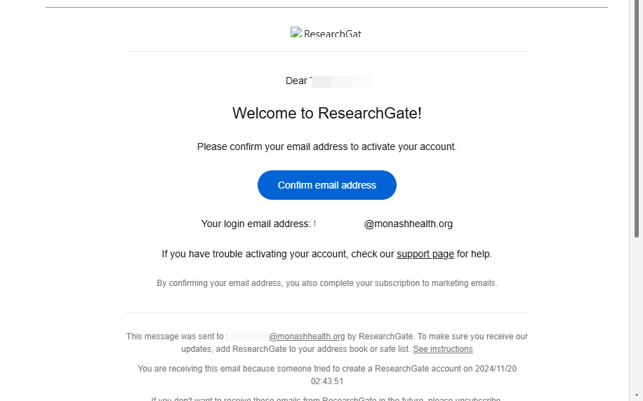 Go to your Monash Health inbox