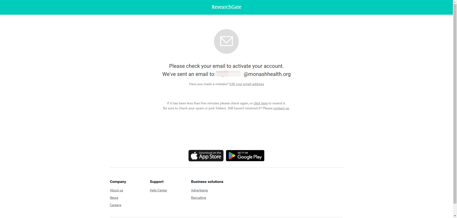 A link will be sent to your Monash Health email