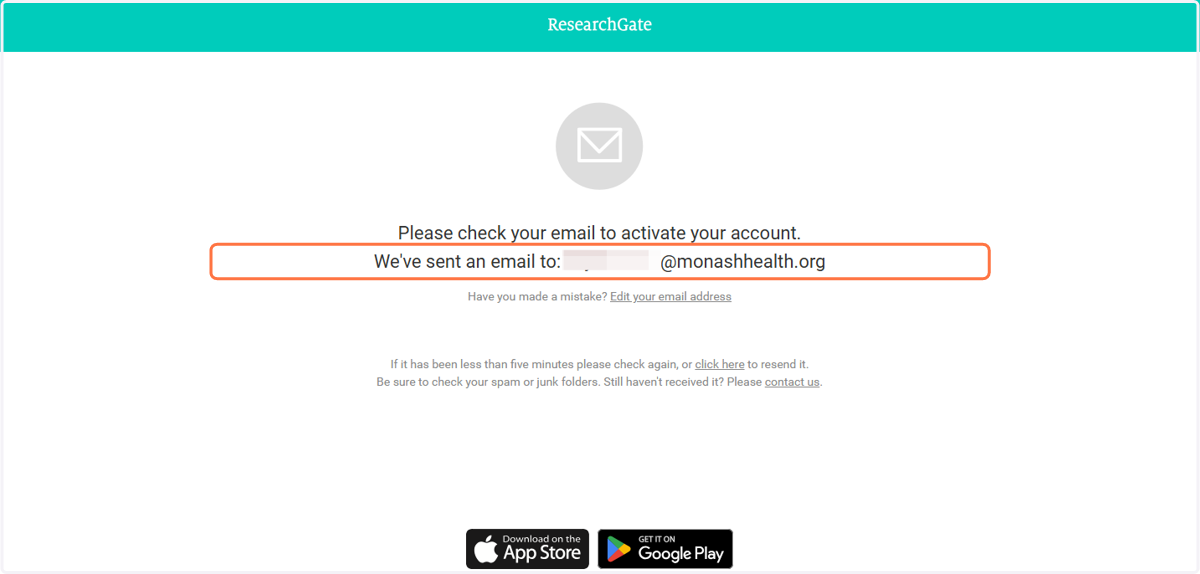 A link will be sent to your Monash Health email