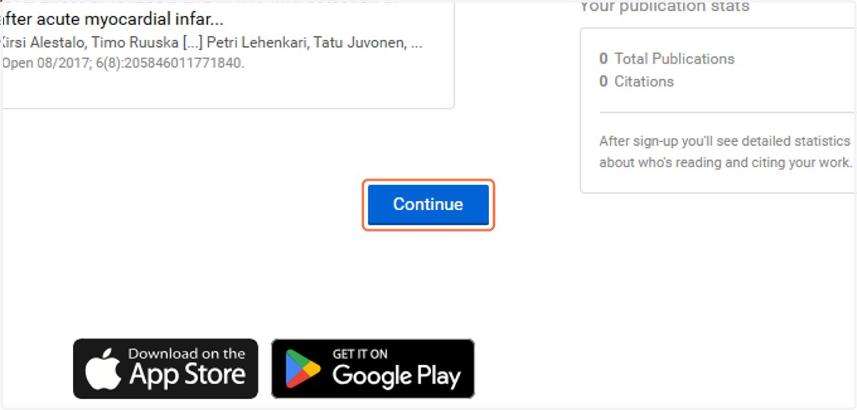 Click on Continue