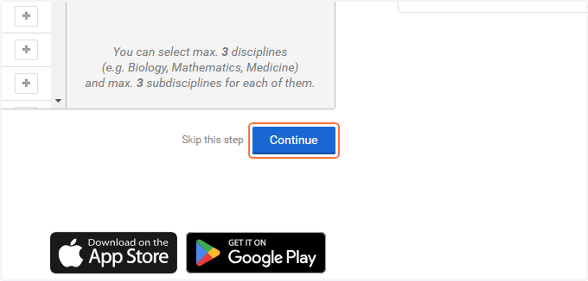 Click on Continue