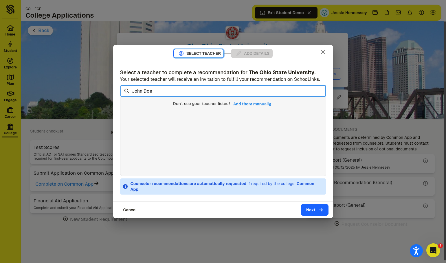 Click on Add them manually