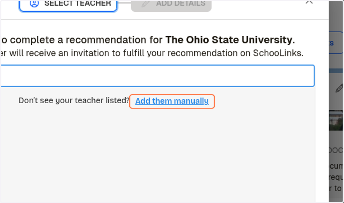 Click on Add them manually