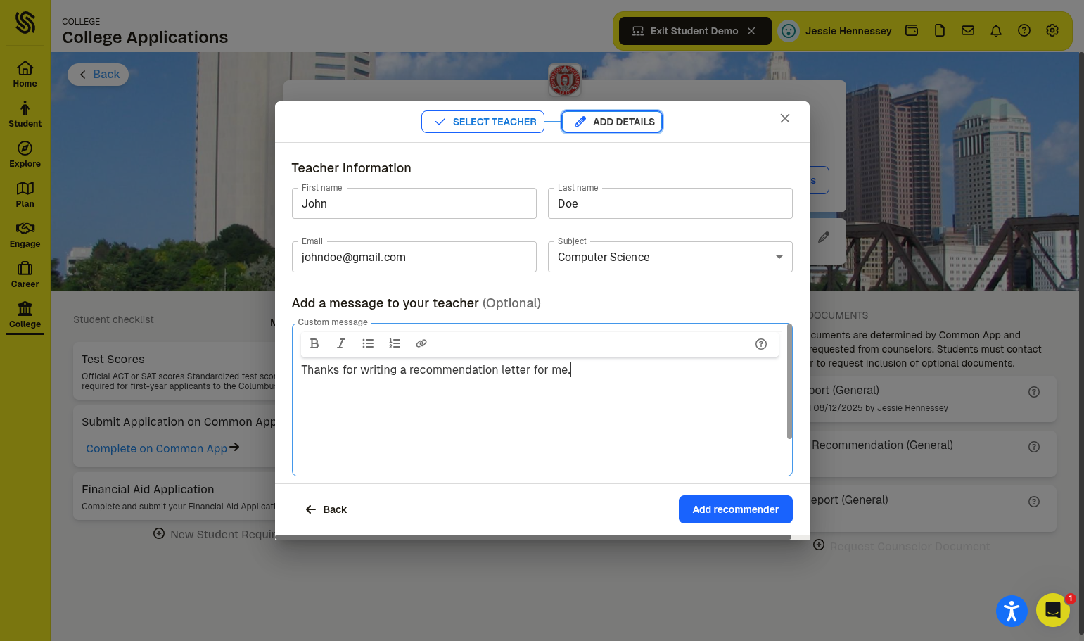 Add a note if you would like.